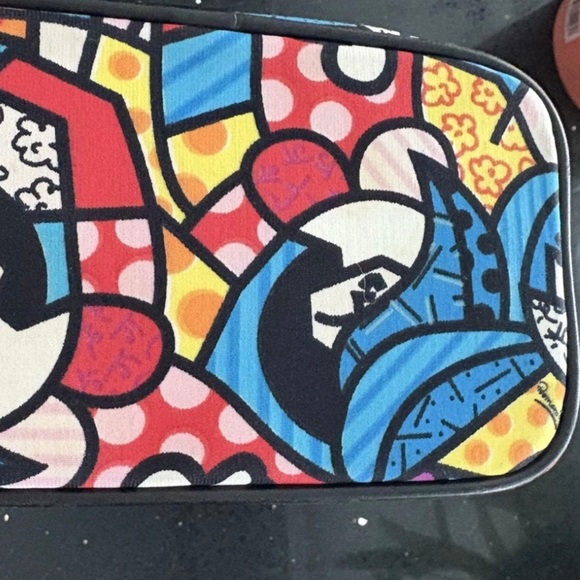 VINTAGE Donald J Pliner Couture x Romero Britto "Stained Glass" Bag-Italy Elite✨ - Picture 3 of 10